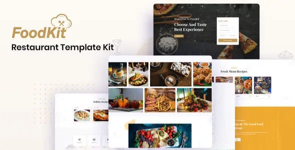 FoodKit โ Restaurant Template Kit